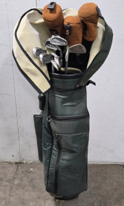 Quality Sports Inc Golf Bag w/ King Cobra II, Taylor Made, & Odyssey Clubs & Some Accessories