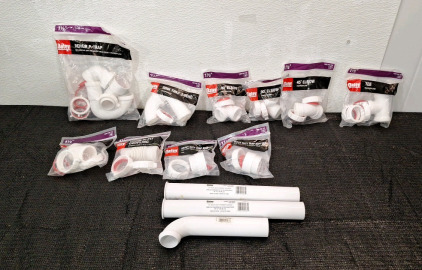 (12) Pieces Of Assorted Oatey Plumbing Parts