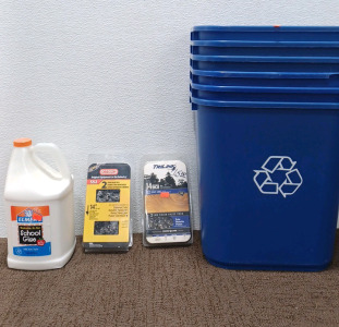 School Glue & Recycling Bins & More.