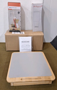 (1) Vacuum Sealer, (1) Spring Slicer, (1) Cen Zen Bamboo Coffee Slider Tray & (1) 40-Oz Stainless Steel Insulated Tumbler