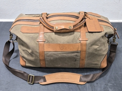 Genuine Allen Edmonds Travel Weekender Duffle Bag - Leather & Canvas / +$250 Value
