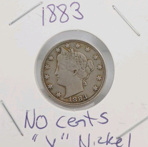 1883 "V" Nickel - No Cents