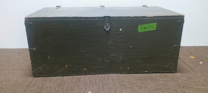 (1) U.S. Military Trunk - 34"x16"x16&frac12;"