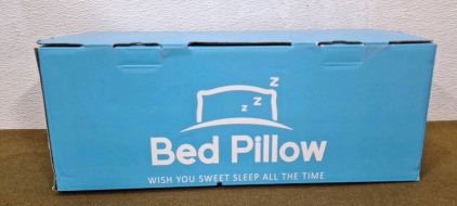 (1) Queen Size Pillow & (1) Box Of Assorted Amazon Overstock