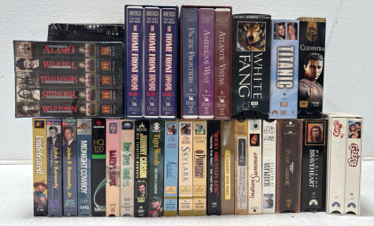 (1) Box Full Of Assorted VHS Tapes