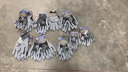 (14) Pairs of Rubber Gardening Gloves