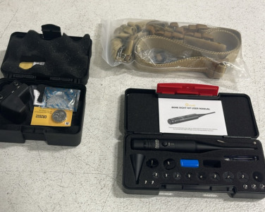 (1) AR15 Magpul Gun Sling (1) RMR Red Dot Sight (1) Bore Sight Kit