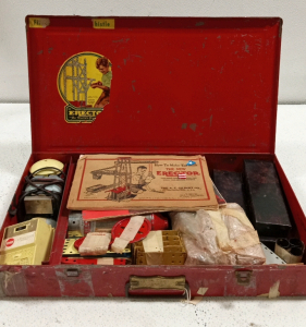 (1) Vintage Erector Set 60+ Years Old With Instructions!