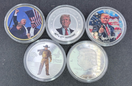 (5) Trump Collector Coins