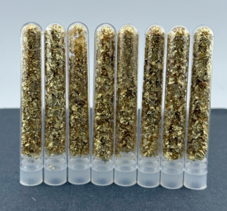 (8) Bottles Of Gold Leaf/ Flake Gold