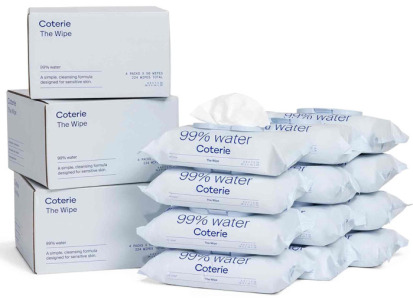 (3) Boxes (12 Pc) Coterie Baby Wipes for Sensitive Skin
