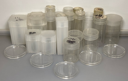 (25) Assorted Coin Tubes And Holders