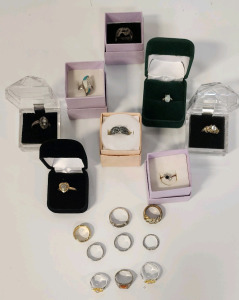 Rings Galore! Various Sizes And Styles!