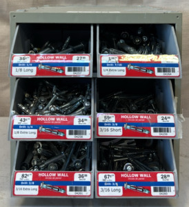 Midwest Fastener 6-Drawer Steel Organizer With Various Fasteners