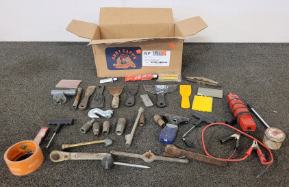 Air Compressor Nozzles, Putty Knife, And Odds And Ends