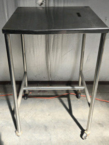 Metal Wheeled Table