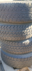 (4) Truck Tires w/ Rim & Lug Nuts - LT245/75R16