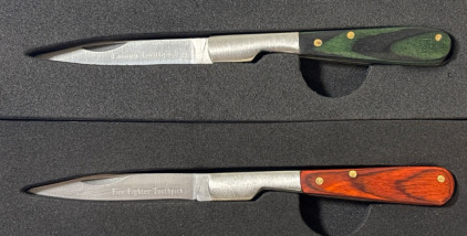 Silverbrown Farmer And Fire Fighter Toothpicks/Knife