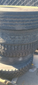 (4) Double Coin Truck Tires - 11R24.5<br/>