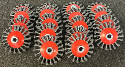 (18) SIT Steel Twist Knot Conical Brushes
