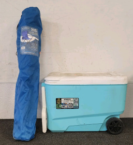 Igloo 38 QT Cooler And A Folding Chair