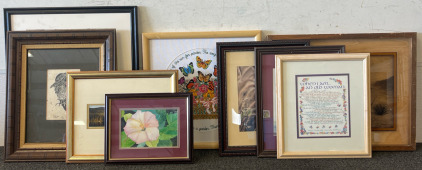 (8) Framed Art Pieces & Prints