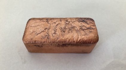 12.4 Oz Hand Poured Copper Ingot