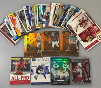 Variety Of Football Cards Including Easton Stick, Julio Jones, And More