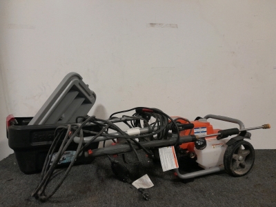 Husqvarna PW 2000 Electric Pressure Washer and Action Packer Box