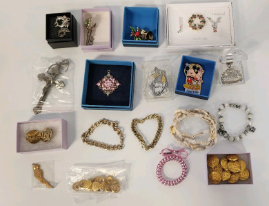 Misc. Jewelry And Military Buttons