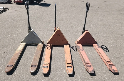 3 Broken But Structurally Good Pallet Jacks