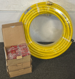 (30) SCI 1/2&rdquo; FIP Flare Gas Ball Valves, 100FT 1/2&rdquo; CSST Gas Line