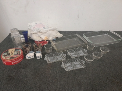 Antique Table Cloths & Kitchenware