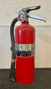 Unused Red Kitchen Fire Extinguisher
