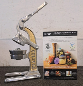 Artisan Citrus Juicer And Unopened Mason Jar Fermentation Kit