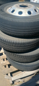 (4) Lionclaw HT Tires w/ Steel Rim - LT235/80R17
