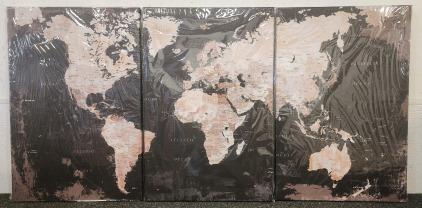 Wall Art Lot! Including World Map And Paris!