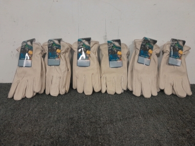 (6) Pairs of Premium Quality Medium Size Work Gloves