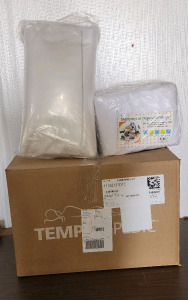 Tempur-Pedic Mattress Top, Pillows, And Multi Purpose Dispisable Sheets