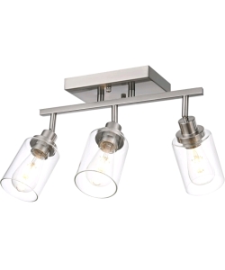3 Light Track Lighting Kit Brushed Nickel Kitchen Track Lighting Fixtures