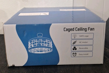 (1) Caged Celling Fan