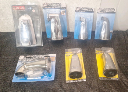(7) Assorted Tub Spouts