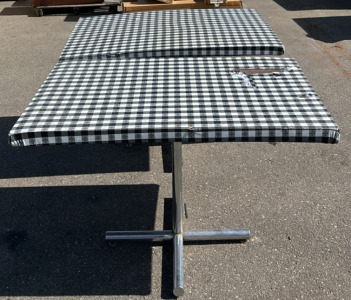 (2) Wooden Top Restaurant Tables 47 1/2&rdquo;x 31 1/2&rdquo;x30&rdquo;