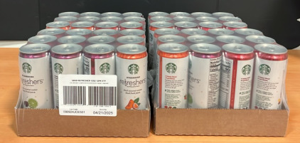(4) 12 Packs of Variety Starbucks Refresher Drinks