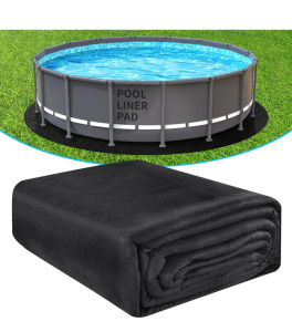 24' Round Thicker Heavy Duty Pool Liner Pad for Above Ground Pool, Pool Padding Underlayment for Pool Bottom, Protects Your Pool Prevents Punctures Weed Barrier Comfortable underfoot
