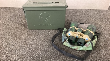 Ammo Can And Binoculars