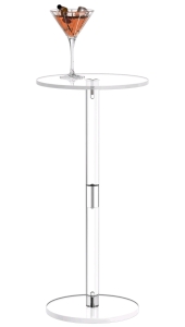 Clear Acrylic Foldable TV Tray 25" and Wee Drink Table 20"