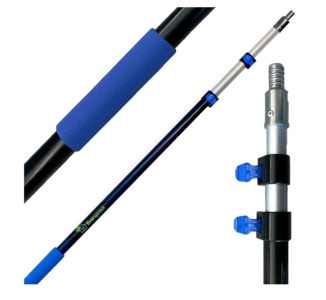 (1) EVERSPROUT Pro Pole, 5-12 ft Heavy Duty Extension Pole (3 Stage), Lightweight Anodized Aluminum, Telescoping Pole, Fits Standard ACME Threaded Adapter