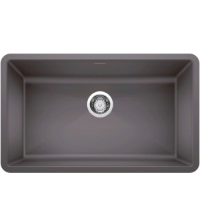 BLANCO, Cinder 441478 PRECIS SILGRANIT Super Single Undermount Kitchen Sink