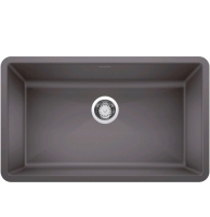 BLANCO, Cinder 441478 PRECIS SILGRANIT Super Single Undermount Kitchen Sink